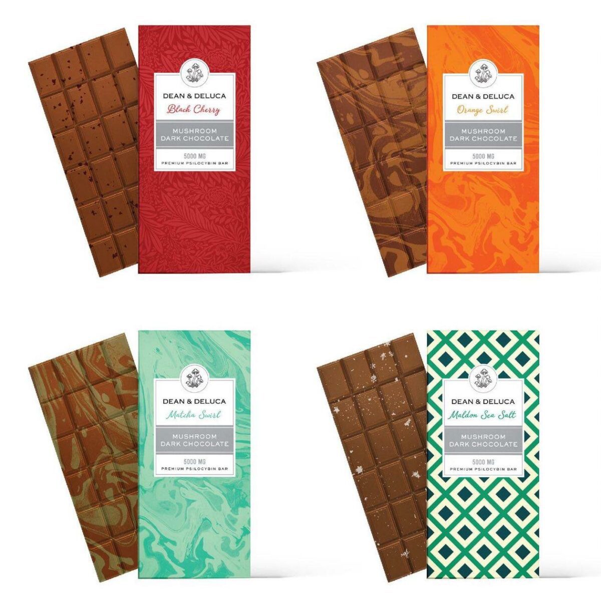 Dean & Deluca 5000 MG Mushroom Chocolate Bars - Image 1