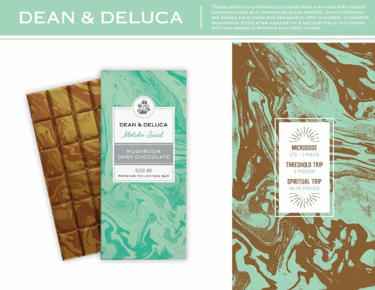 Dean & Deluca 5000 MG Mushroom Chocolate Bars - Image 2
