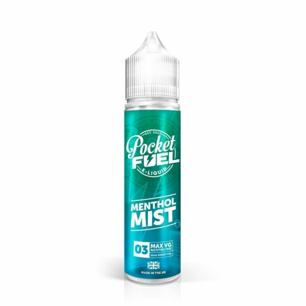 Pocket Fuel Menthol Mist Short Fill E-Liquid 50ml.