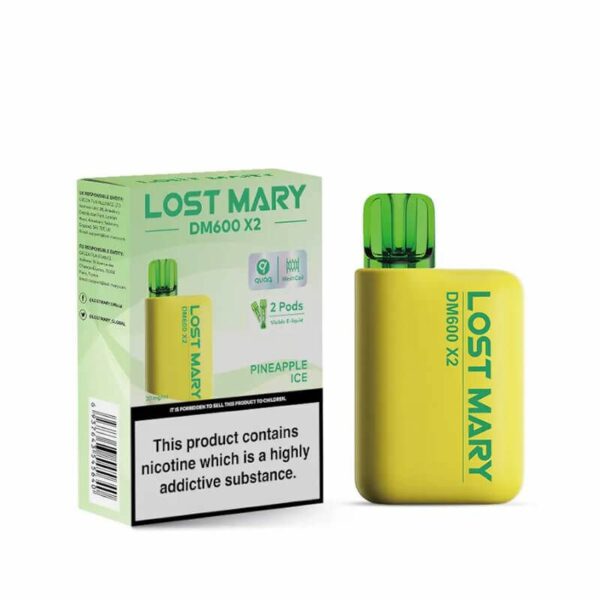 Lost Mary DM600 X2 Pineapple Ice Disposable Vape 20mg